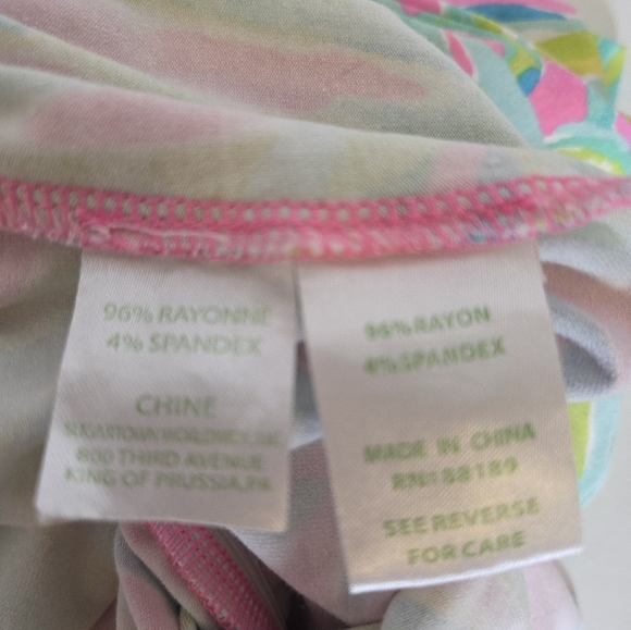 Lilly Pulitzer Marilyn Romper Royal Lime Tiki Print Size M - Picture 8 of 10